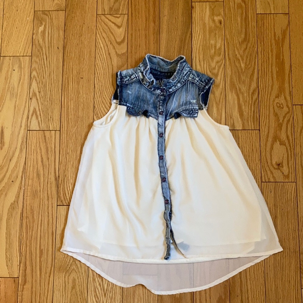Girls guess sleeveless blouse